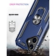 thumbnail image 4 of MYKOMI for iPhone 17 Case 6.3 Inch with Screen Protector,Military Grade Shockproof Heavy Duty Protective Phone Cover Pass 16ft Drop Test with Magnetic Kickstand Car Holder, 4 of 7