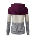thumbnail image 3 of Doublju Women's Basic Lightweight Pullover Pocket Hoodie Sweatshirt with Plus Size, 3 of 3