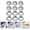 thumbnail image 2 of Shisuyan 12Pcs Multi-function Watercolor Plates Stainless Painting Plates Reusable Watercolor Trays, 2 of 8