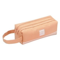 SLYNSHome Pencil Case Bulk Pen Bags for Classroom Pencil Pouch 2 Compartments Pencil Holder Pencil Boxes for Office Bookstore Bookshop Art Room (Pink)