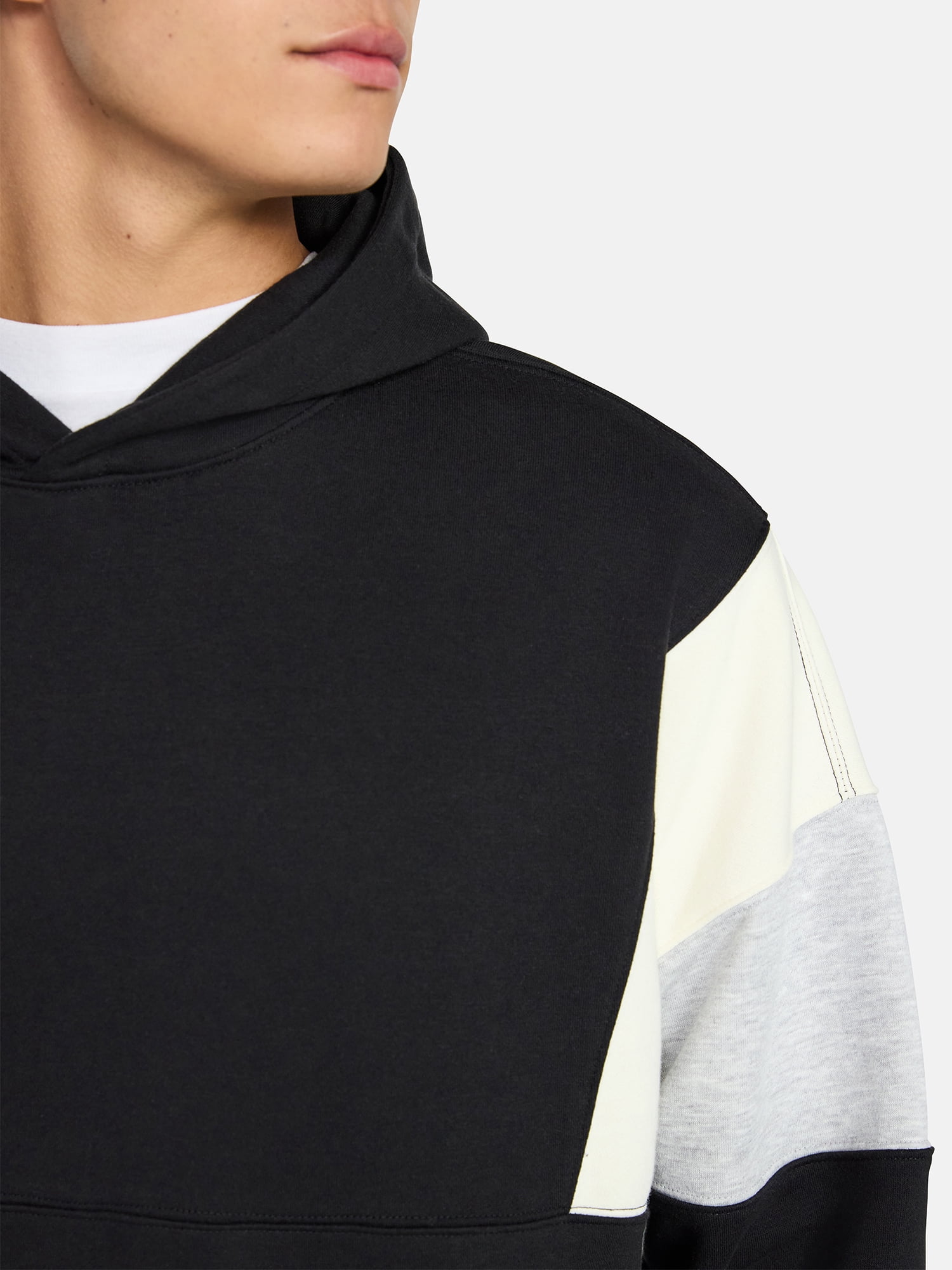 No Boundaries Colorblock Fleece Hoodie, Men's XS-5XL
