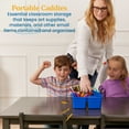 thumbnail image 3 of ECR4Kids 4-Compartment Medium Plastic Caddy, Multipurpose Organization, Primary, 6-Pack, 3 of 9