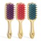 thumbnail image 1 of (3 Piezas Combinadas) Cepillo Champú Silicona para Masaje Y Limpieza Del Cuero Cabelludo Cepillo Baño Largo para El (color Dorado Dorado), 1 of 9