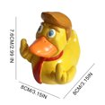 thumbnail image 4 of Pato Juguete Donald Trump Duck Doll Cute Decor (dedo Medio) Amarillo, 4 of 4