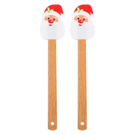 

NUOLUX 2pcs Christmas Cream Scraper Cake Scraper Household Adorable Baking Tool (Random Style)