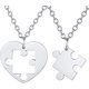 thumbnail image 1 of Collar a juego de rompecabezas, acero inoxidable/chapado en oro corazón gato/Yin Yang/árbol de la vida BFF colgante joyería mujeres/hombres bellamente empaquetado TUNC Sencillez, 1 of 5