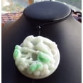 thumbnail image 6 of Certified Hand Carved Green Natural Myanmar Burma A Jade Jadeite Bird Flower Pendant Necklace, 6 of 9