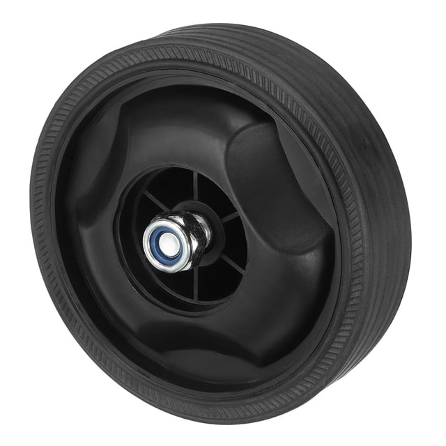 Unique Bargains 4.5" Universal Air Compressor Wheel with 0.5" Hole for Easy Mobility, Black