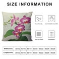 thumbnail image 5 of GOSMITH  Dendrobium Throw Pillow Orchid Tropical Flowers Floral Elegant Pink Green White Square Cushion Cover Standard Pillowcase for Home Decorative Bedroom/Living Room/Car, 5 of 5