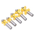 thumbnail image 4 of Herramienta de fresado, 5 piezas, brocas de 12 mm para enrutador, vástago de broca para enrutador, broca para enrutador con bordes redondeados, funcionalidad inteligente, 4 of 8