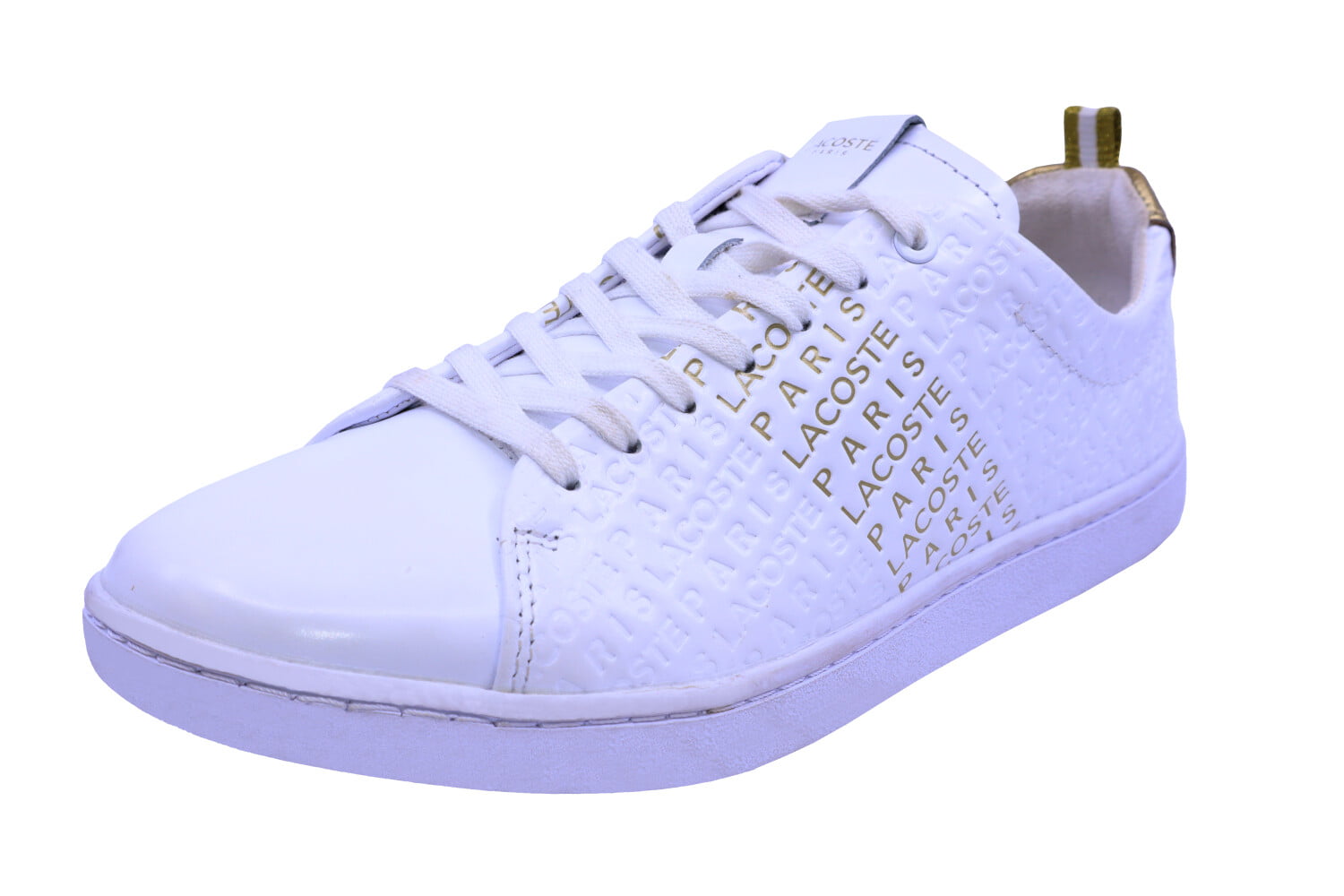Lacoste Women's Carnaby Evo 119 1 Leather Lace Up Light Purple White 