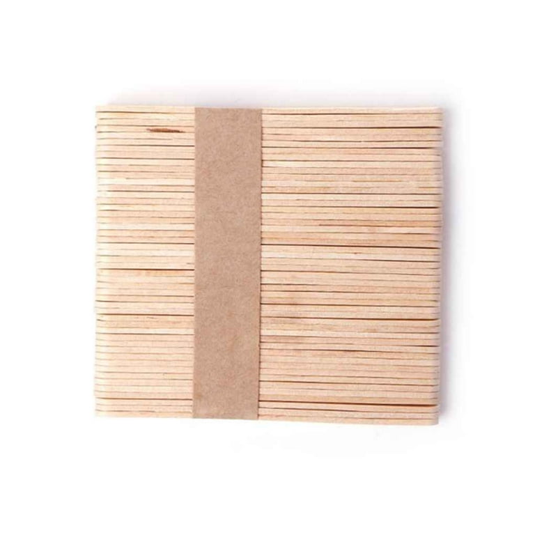 100Pcs/Set Wooden Waxing Wax Spatula for Facial Hair Removal Tongue  Depressor Disposable Bamboo Sticks Wax Stick Be…