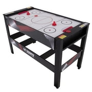 Triumph 4-in-1 Rotating Swivel Multigame Table  Air Hockey, Billiards, Table Tennis, and Launch Football