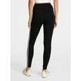 thumbnail image 3 of No Boundaries Ankle Leggings with Side Stripes, 27.5'' Inseam, Women's XXS-XXL, 3 of 5