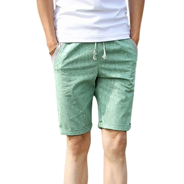 Shorts de Contraste pour Homme Taille Mi-Haute Élastique à la Taille (Taille S / W30)