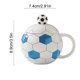 thumbnail image 3 of Football Themed Mug With Lid Spoon Gift Box Cute Ceramic Coffee Tea Cup A Great Gift For Sports Fans, 3 of 7