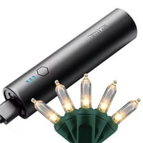 Celebrations 9097042 16.6 ft. Platinum LED T5 String Smart-Enabled Christmas Lights, Clear & Warm White - 50 Count