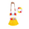 thumbnail image 2 of Hawaiian Porch Goose Outfits, Festive Summer Costume With Wreath And Glasses, Practical Clothes For Outdoor Lawn And Porch Goose (B), 2 of 7