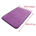thumbnail image 3 of WozhuoToy Memory Foam Bath Mat Rug, Comfortable, Soft, Non-Slip, Super Absorbent, Quick Drying Bathroom Rug for Floor, Tub & Shower, Machine Washable, 36 x 19 Inches, 3 of 4
