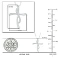 thumbnail image 2 of Dazzlingrock Collection Round White Diamond Swirl Style Twist Cross Pendant with 18 Inch Gold Chainn for Women (0.12 ctw, Color I-J, Clarity I2-I3) in 10K Yellow Gold, 2 of 3