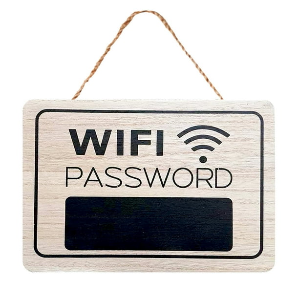 Casa Colgante Decoraciones Tienda Hotel Lugares Públicos WIFI Contraseña Aseo Puerta de Madera Signo Decoraciones de la pared del hogar