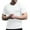 White, variant on Men's Muscle T-Shirt Raglan Short Sleeve Bodybuilding Gym Tee Lightweight Fashion Workout Summer Clothes (2XL, Navy)