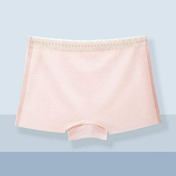 ATOGUTA Girls Boy Shorts Underwear Size 4T-15 Soft Breathable Panties Boy Shorts Seamless Underwear for Girls, Pink