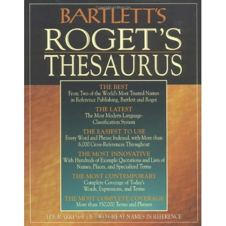 Bartlett's Roget's Thesaurus [Hardcover - Used]