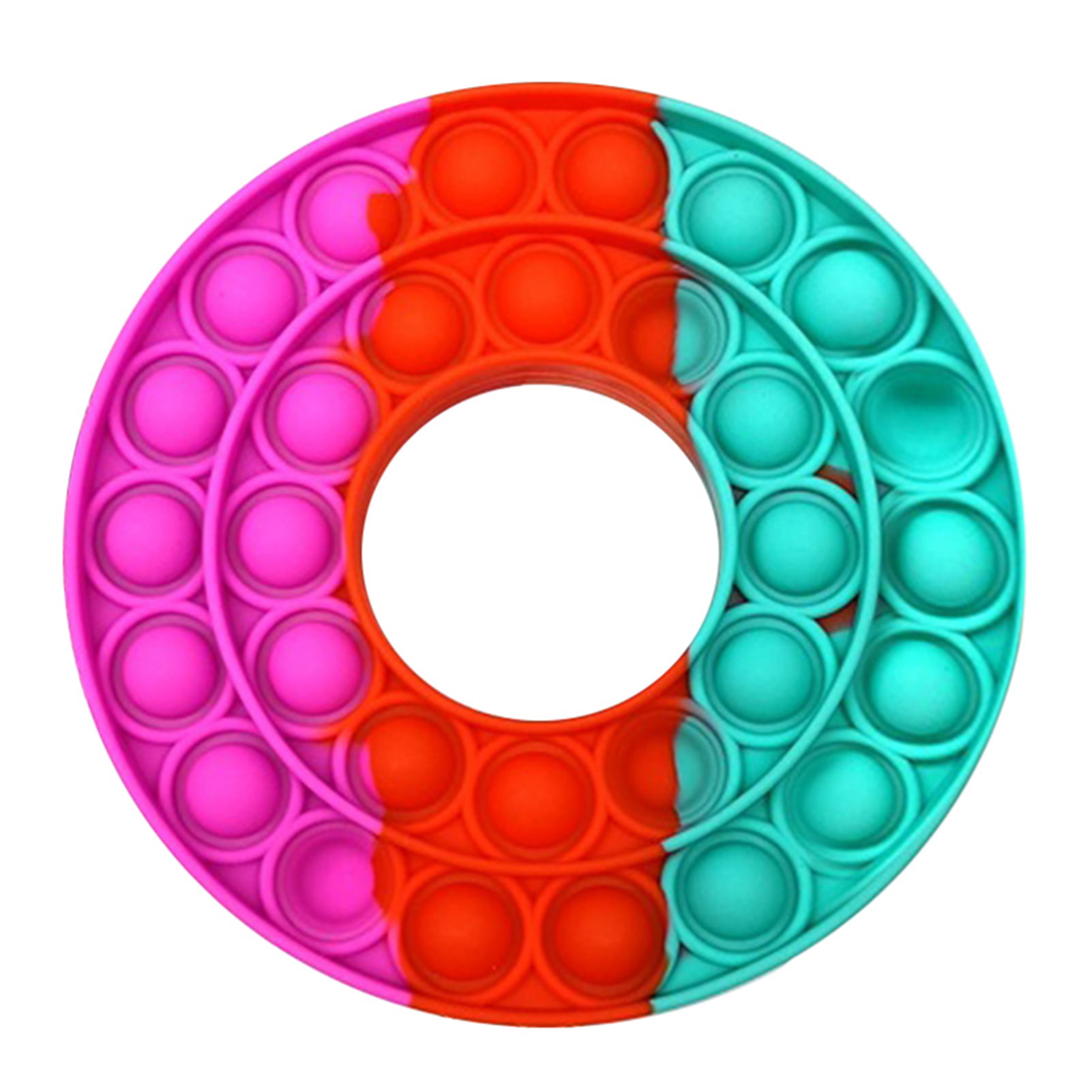 Details about   Pop Round Fidget Toy Push Bubble Stress Relief Kids Pop It HOT Gift Three Colors 