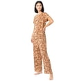 thumbnail image 5 of Fruit of the Loom Women's 360 Stretch Drop Shoulder Tee and Wide Leg Pajama Set, S-4X, 5 of 11