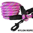 thumbnail image 4 of NANAHuangHeavy Duty Rope Dog Leash, 3/4/5/6/7/8/10/12/15 FT Nylon Pet Leash, Soft Padded Handle Thick Lead Leash for Large Medium Dogs Small Puppy (1/2" * 6', Black), 4 of 7