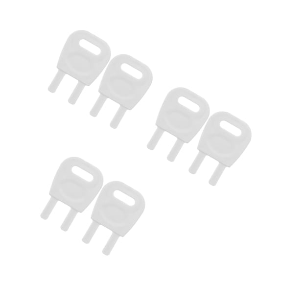 Hemoton 3 Pieces Paper Towel Holder Key Toilet Tissue Dispenser White