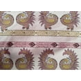 thumbnail image 4 of oneOone Cotton Cambric Fabric Peacock Block Print Fabric By Yard 56 Inch Wide, 4 of 4