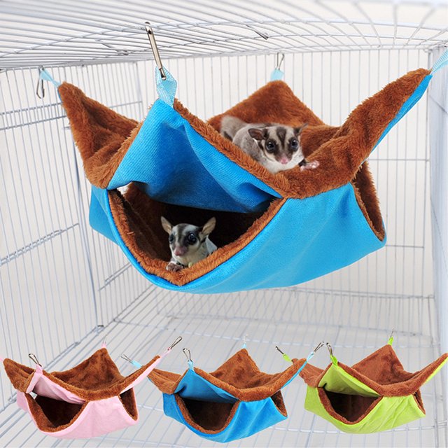 Baohd 1/2/3/5 Multi-functional Animal Hammock Wide Application For All Pets Soft blue large 35*35cm 1 Pc