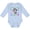 AE-Light Blue, variant on Inktastic St. Petersburg Florida Cute Swimming Manatee Boys or Girls Long Sleeve Baby Bodysuit