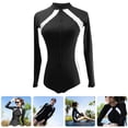 thumbnail image 5 of KAKOWELY Traje de baño de manga larga de una pieza para adolescentes, traje de baño para mujer, trajes de baño para mujer, 5 of 5
