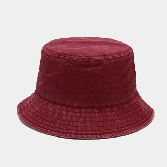 Kelon Chapeaux Bob en Solde Chapeau de Pêcheur en Polyester Coton Lavé Chapeau de Pêcheur Rétro Visière de Protection Solaire Extérieure à la Mode pour Hommes et Femmes
