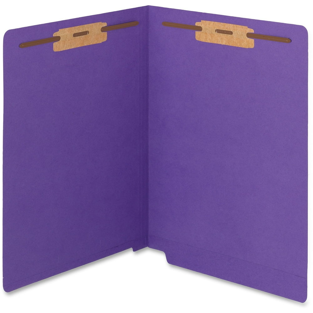 Smead WaterShed®CutLess® End Tab Fstnr Folder Purple 50/BX Ltr (25550