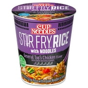 Nissin Foods Cup Noodles Stir Fry Rice with Noodles, General Tso's Chicken Flavor, 2.68 oz Cup, Shelf-Stable