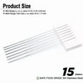 thumbnail image 5 of 15Pcs Bbq Stainless Steel Kebab Skewers & 1Pc Tube Storage Reusable Grill Sticks, 5 of 6