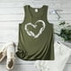 thumbnail image 3 of Gibobby Camiseta sin mangas de verano para mujer, camiseta sin mangas con gráfico de flores , camiseta informal para vacaciones(Verdemilitary,CH), 3 of 4