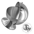 thumbnail image 2 of Sugar Bowl Stainless Steel Sugar Creamer Pots Candy Bowl Spherical Kitchen Seasoning Boxes Bottle Flip Cup Baptism Sugar Can Jar, 2 of 12