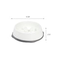 thumbnail image 3 of IRIS Large Slow Feeding Bowl for Short Snouted Pets, White/Gray, 3 of 4