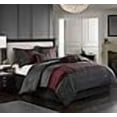 thumbnail image 3 of Nanshing Corell Comforter Complete 7 Piece Set, King, Black/Red, 3 of 4