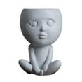 thumbnail image 2 of Beautiful Art Design Flowerpot Decoration - Fine Workmanship - Decorative Resin Indoor Outdoor Plant Face Planter - Household Supplies, 2 of 8