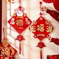 thumbnail image 3 of Chinese New Year Pendant Fu Character Red with Tassel Hanging Best Wishes Door Decoration Good Fortune Cartoon Rabbit Spring Festival Ornament for Home Decor, 3 of 8