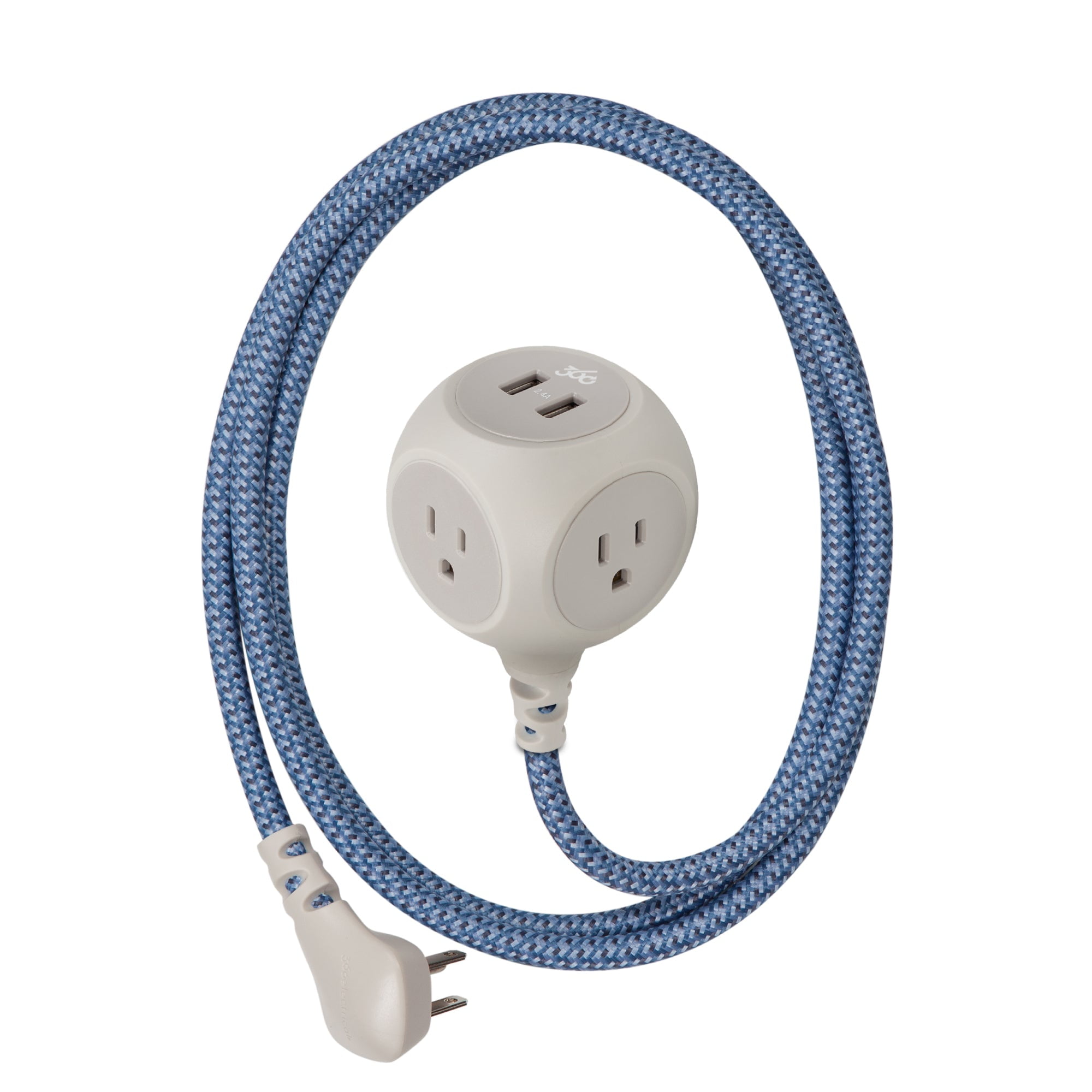 6' Habitat - 3 outlet + 2 USB | 2.4A