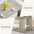 thumbnail image 5 of Tribesigns 86-Inch Large Dining Table for 8 People, Wood Farmhouse Kitchen Table with Thick Legs for Dining Room, 5 of 5