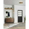 thumbnail image 4 of Progress Lighting, Trimble Collection, 1-Light Flush Mount, Brushed Nickel, Flat Disc Shade, 4 of 9