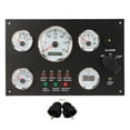thumbnail image 2 of Engine Dash Instrument Panel, Engine Speed Oil Level Pressure Water Temp Voltage Display with Red Backlights, for RVs Boats, 2 of 7